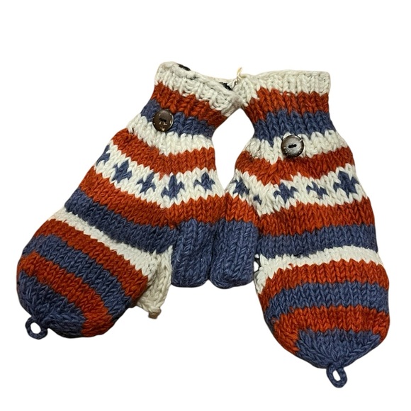 NWOT Handmade in Nepal 100% wool and fleece lined fingerle… - Picture 1 of 2